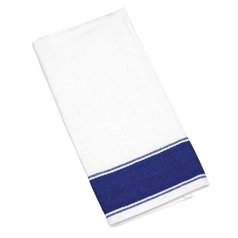 Olympia Gastro Servietten mit blauem Rand 35 x 50cm