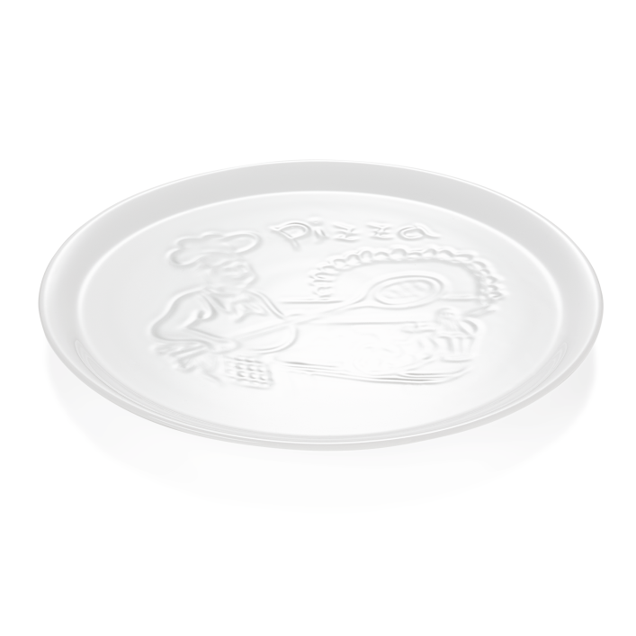 Porzellan-Pizzateller mit Pizzabäckerrelief, Ø 30 cm