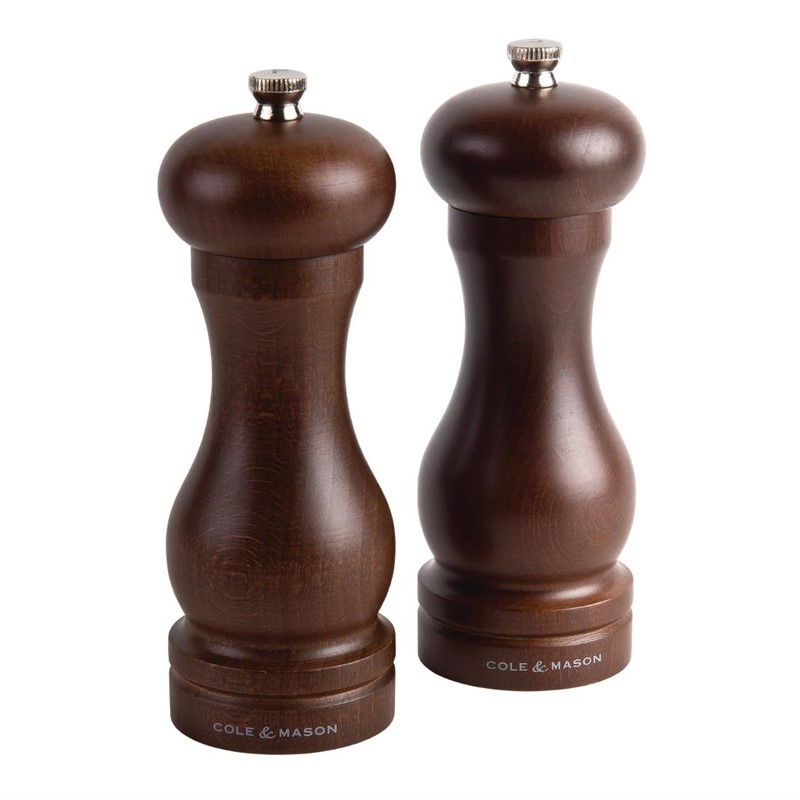 Cole & Mason Forest Pfeffermühlen dunkles Holz 16,5cm