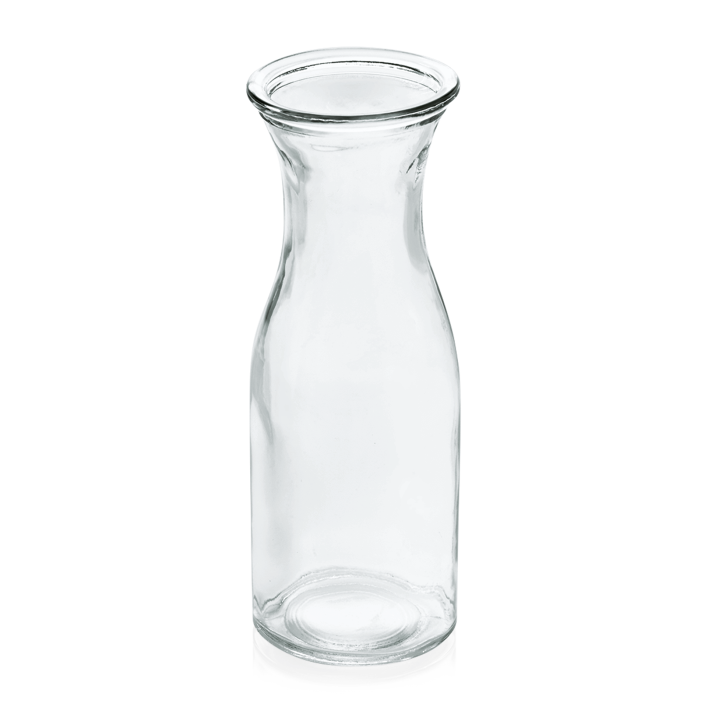 Glaskaraffe 0,25 ltr. / Höhe 17 cm