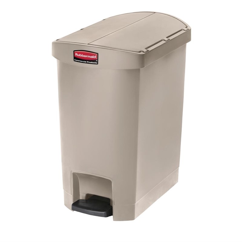 Rubbermaid Slim Jim End Step Pedaleimer beige 30L