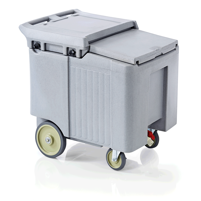 Ice-Caddy, Kunststoff - grau, mit Auslaufhahn, 110 ltr.