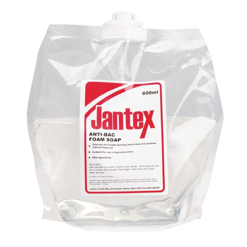 Jantex antibakterielle Schaumseife 6 x 80cl