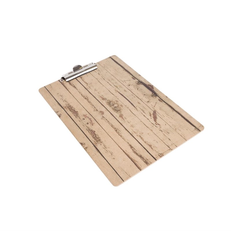 Olympia Speisekarte Klemmbrett Holzoptik A4