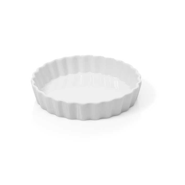 Porzellan-Tortenform, Rand strukturiert - Ø 15 cm/3 cm
