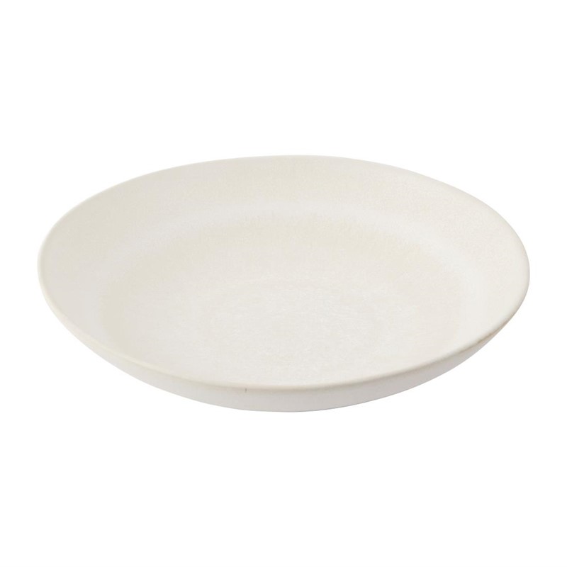 Olympia Build-A-Bowl Flache Schalen weiß 25cm (4 Stück)