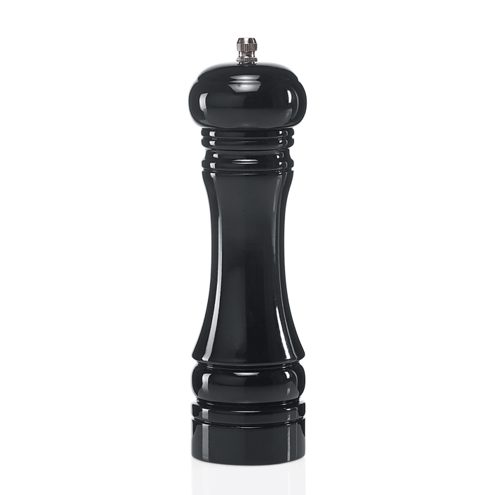 Holz-Pfeffermühle, schwarze Holzoptik, 22 cm