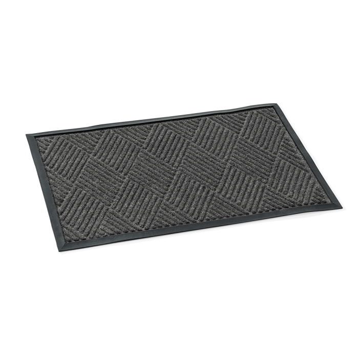 Gummi-Schmutzfangmatte schwarz, 90x60x1 cm