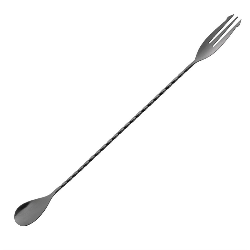 Olympia Barlöffel mit Gabel schwarz