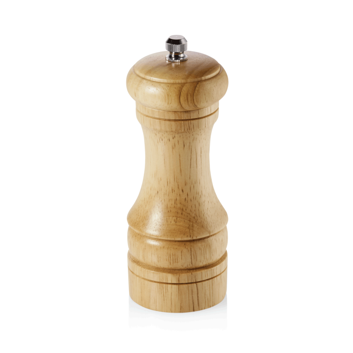 Holz-Pfeffermühle, helle Holzoptik, 13 cm