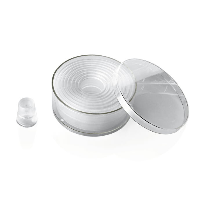 PC-Ausstechformen, Kreis rund, 2-10 cm, 9 Stück in Dose
