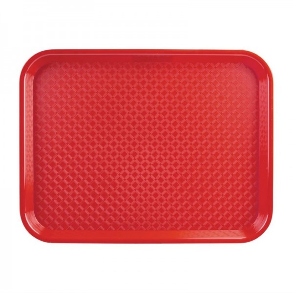 Kristallon Fast-Food-Tablett rot 41,5 x 30,5cm
