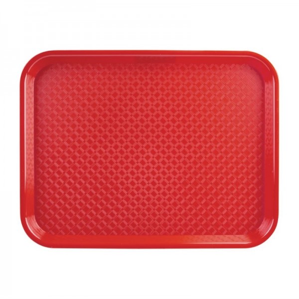 Kristallon Fast-Food-Tablett rot 34,5 x 26,5cm