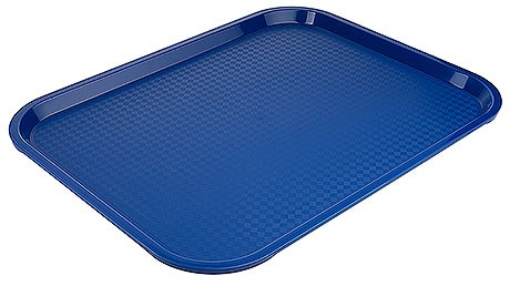 Fast Food Tablett 45 cm blau