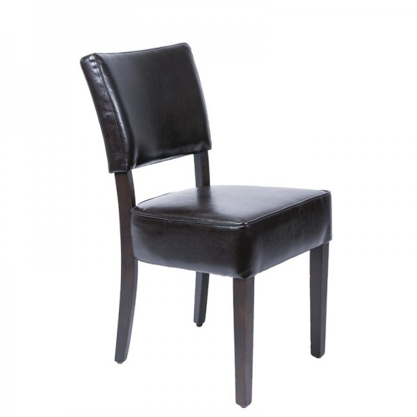 Bolero Esszimmerstühle mit tiefem Sitz Kunstleder dunkelbrau 2 Stück