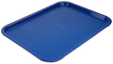 Fast Food Tablett 40 cm blau