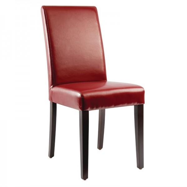 Bolero Esszimmerstühle Kunstleder rot 2 Stück