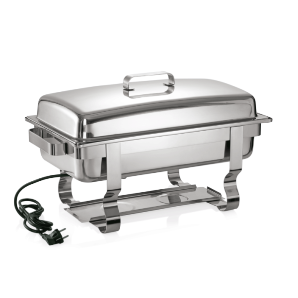 Elektro Chafing Dish mit CNS Domdeckel, GN Behälter 1/1-65 mm, 300~400 W