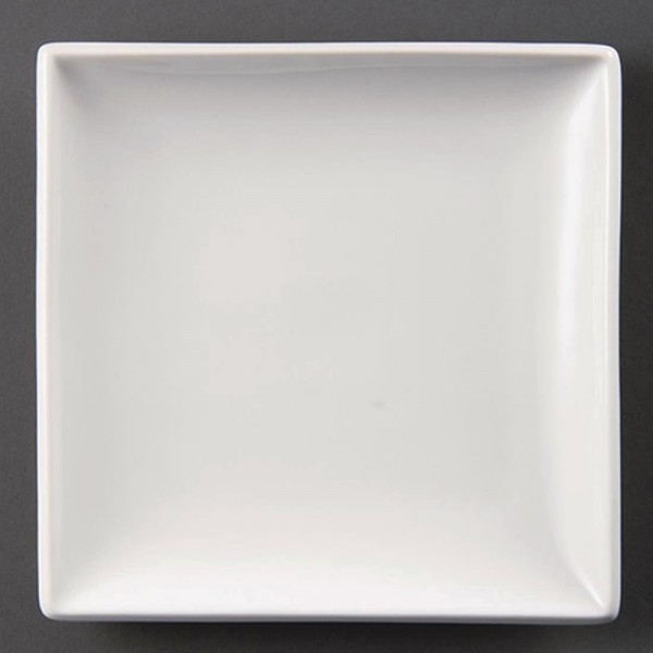 Olympia Whiteware quadratische Teller 29,5cm 6 Stück