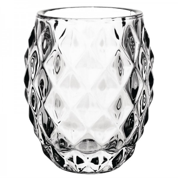 Olympia Teelichthalter Diamantdesign Glas 6 Stück